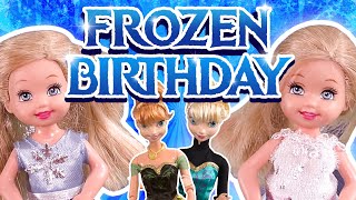 Barbie  The Twins Frozen Birthday  Ep186 [upl. by Oyr769]