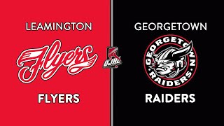 OJHL Highlights  Round 1 Game 4  Leamington Flyers VS Georgetown Raiders  March 16 2024 [upl. by Naleag]