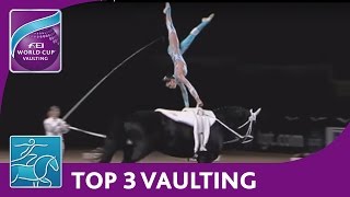 FEI World Cup™ Vaulting  Munich Top 3 Females [upl. by Atiek]