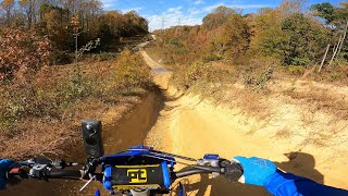 clinton off road trails MD yz125x 2 stroke [upl. by Niu999]