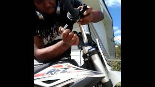 Apollo dirt bike 125cc fixing clutch cheap fix [upl. by Jenkel]