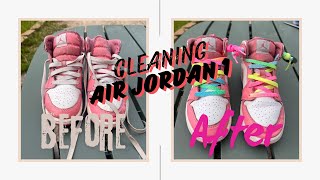 Cleaning and Lacing Nike Air Jordan 1’s [upl. by Peirce756]