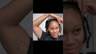 Quick two strand twistFull video on my channel or click the link twist naturalhair [upl. by Atinet]