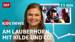 SRF Kids News LauberhornAbfahrt – Hautnah dabei bei Skistars wie Marco Odermatt  Kindervideos [upl. by Talbot]