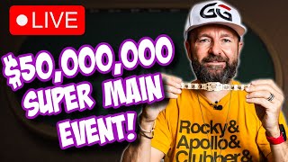 50000000 SUPER MAIN EVENT  Day 1 WSOP PARADISE [upl. by Onafets]