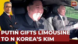 Watch Vladimir Putin Kim Jong Un Take Turns Driving RussianMade Limousine  India Today [upl. by Ehtyde]