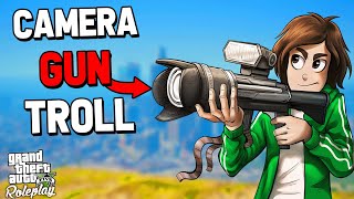 TROLLING THE COPS WITH A CAMERA GUN  GTA RP [upl. by Eedebez]