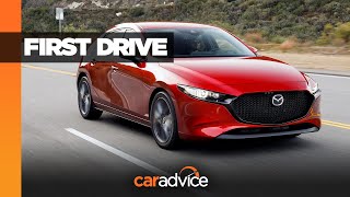 2019 Mazda 3 review FIRST DRIVE [upl. by Eldwon]