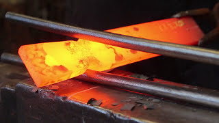 Blacksmithing  A LESSON IN PUNCHING HOLES making a bolster plate [upl. by Leede363]