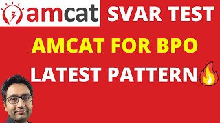 AMCAT  SVAR Test  Mock Test with questions and answers [upl. by Kunz]