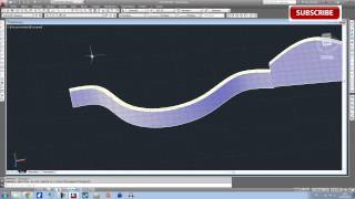 Cour Autocad Modélisation 3D Les murs  voiles courbés [upl. by Linad]