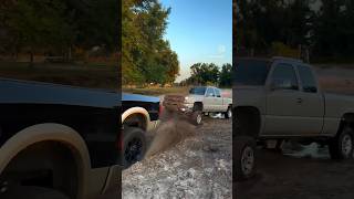 DIESEL VS SQUATTED TRUCK😂🤦🏽‍♂️ comment squattedtrucks diesel mudding insane donuts [upl. by Wolram]