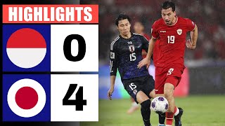 Indonesia vs Japan 0  4  HIGHLIGHTS amp GOALS  2026 World Cup Asian Qualification [upl. by Todhunter572]