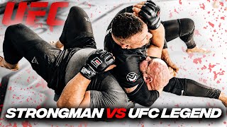 STRONGMAN VS UFC LEGEND FRANK MIR [upl. by Aleakim]