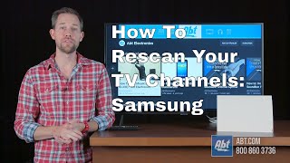 How To Rescan Channels On A Samsung TV [upl. by Axela244]