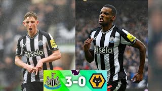 Newcastle vs Wolves 30 EPL highlights 2024  Isak goal  Gordon goal  Livramento goal [upl. by Deloris]