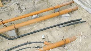 House drainage connection Fibrex Abu Dhabi construction company [upl. by Appledorf]