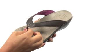 Crocs  Capri Leather Wedge Flip SKU8472654 [upl. by Ahsitram478]