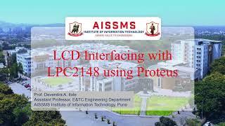 LCD Interfacing with LPC2148 using Proteus [upl. by Luz472]