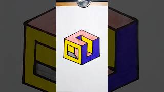 Easy and unique 3d illiuson Drawing 😍 voice by mrroshan3dart shorts illusion viralshorts [upl. by Nilved657]