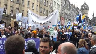 Independence march Edinburgh 21st September [upl. by Shaun]