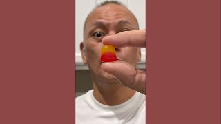 👂 ASMR DOTS GUMMY CANDY CHERRY LEMONADE FLAVOR AND EATING SOUNDS 👂 ORIGINAL LENGTH 👂 shorts asmr [upl. by Tabber]