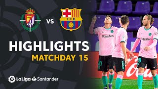 Highlights Real Valladolid vs FC Barcelona 03 [upl. by Moffit820]