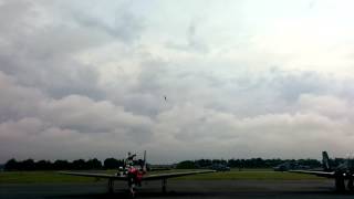 Brilliant Hawker Hunter blue note at RAF Waddington Airshow 2014 [upl. by Buchheim]