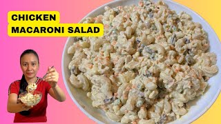 CHICKEN MACARONI SALAD  team chef chris [upl. by Johna]