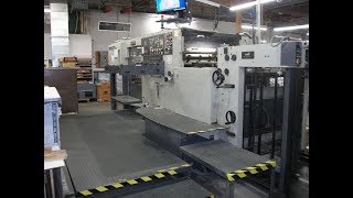 Thompson Valueline 1050S Die Cutter 1998 [upl. by Acimat]