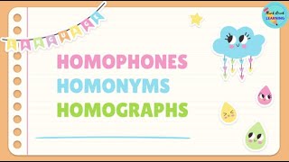 Explore Homophones Homonyms and Homographs [upl. by Attesoj]