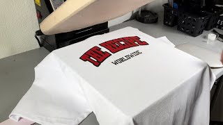 How To Design T Shirts In Cricut Design Space  How To Apply HTV using a heat press FULL GUIDE [upl. by Bigner976]