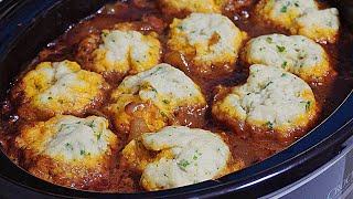 Beef Stew and Dumplings Slow Cooked and Giant Yorkshire Pudding [upl. by Eimia915]