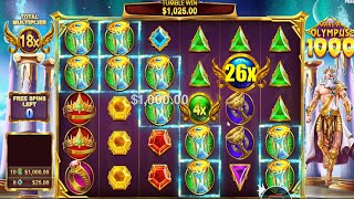 GATES OF OLYMPUS 1000 HIT HOURGLASSES 26X MULTIPLIER EPIC WIN BONUS BUY ONLINE CASINO ONLINE SLOT [upl. by Stclair]