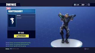 Fortnite Brand NEW Emote Hootenannycountry dance [upl. by Adoh]