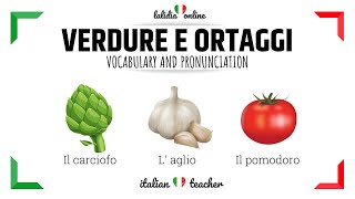 VERDURE E ORTAGGI  Italian for Beginners [upl. by Hayward]