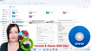 Format amp ReuseReWrite DVD Disc without using any software [upl. by Notrub326]