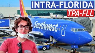 Flying Southwest Airlines WITHIN Florida  Tampa to Fort Lauderdale [upl. by Aible]