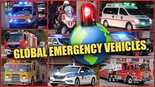 BEST OF  Emergency Vehicles Around The World [upl. by Yrekcaz]