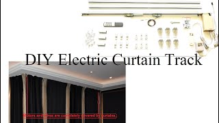 How to Assemble Install a Remote Control Electric Motorized Curtain Track  DIY CL200T [upl. by Louanne]