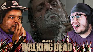 The Walking Dead REACTION Season 5 Episode 12 [upl. by Lael]