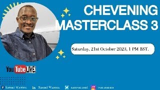 Chevening Scholarship Masterclass 3 [upl. by Steward]