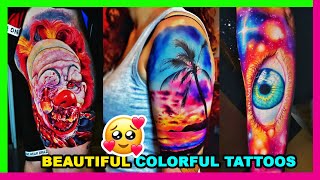 The Most Incredible Colorful Tattoos  Beautiful Colorful Tattoos  Amazing Full Color Tattoos [upl. by Lucania421]