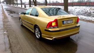 VOLVO S60 D5 24l diesel straight pipe exhaust sound [upl. by Digirb789]