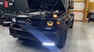 G Wagon G55 AMG With Brabus Kit Walk Around Mansory LED Headlights [upl. by Finbur434]