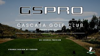 GSPRO Course Preview  Cascata Golf Club  4k Ultra Full 18 Hole Flyover [upl. by Carmelo]