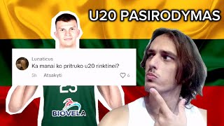 Ko Pritrūko U20 Lietuvos Rinktinei [upl. by Drofnats]