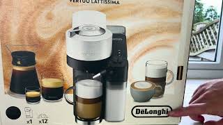 Nespresso VERTUO LATTISSIMA UNBOXING FIRST USE amp INITIAL REVIEW  Vertuoline Coffee Machine Reviews [upl. by Jeniece]