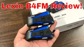 LEXIN B4FM Unboxing Bluetooth headset Helmet installation Review X button and C jack [upl. by Bettzel66]