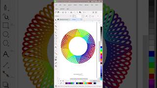 Colorfull Spiral Design in CorelDRAW Tutorial 1million [upl. by Healy]